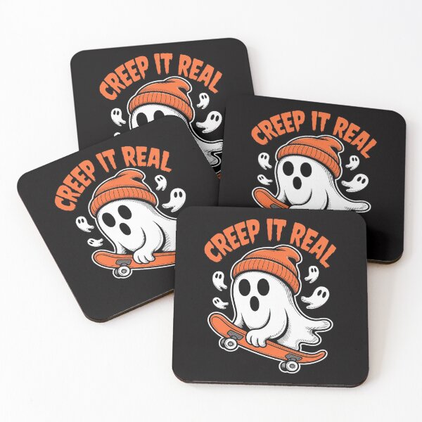 Item preview, Halloween Creep It Real Ghost Skater Men Boys Kids designed and sold by Viepenny.