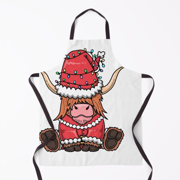 Item preview, Festive Cow in Santa Hat – Cute Christmas Farm Animal Art” designed and sold by Fouziaart08.