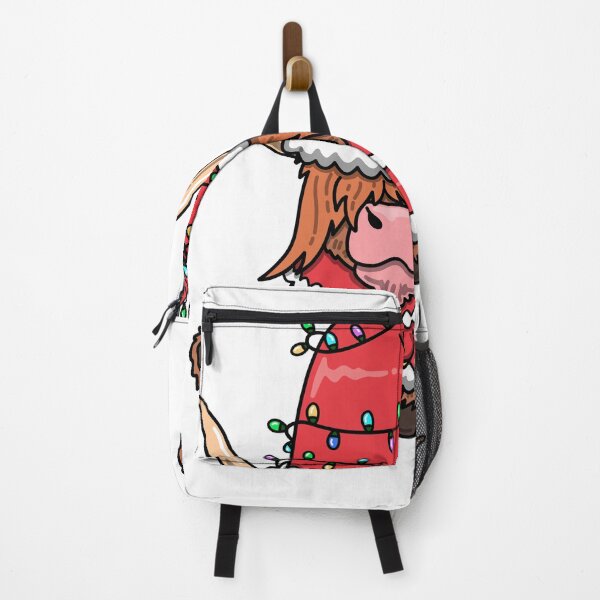 Item preview, Festive Cow in Santa Hat – Cute Christmas Farm Animal Art” designed and sold by Fouziaart08.