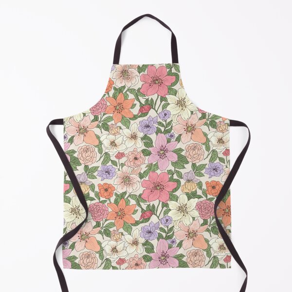 Item preview, Hand-Drawn Bible Flowers Pattern – Lily, Rose & Pomegranate Blossom | Boho Pastel Floral Seamless Design designed and sold by jteart.