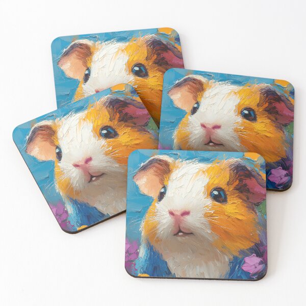 Item preview, Guinea Pig Painting in a Floral Paradise designed and sold by CuongArtLab.