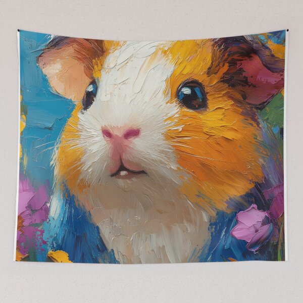 Item preview, Guinea Pig Painting in a Floral Paradise designed and sold by CuongArtLab.