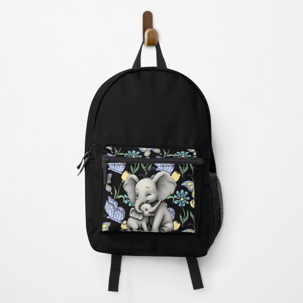 Item preview, Mom Elephant and baby. Cute animal design with flowers designed and sold by SofikoDesigns.
