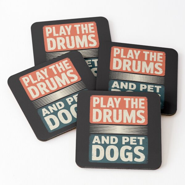 Aperçu de l'œuvre Batteur, propriétaire de chien, percussions, animaux de compagnie créée et vendue par CareTopping.