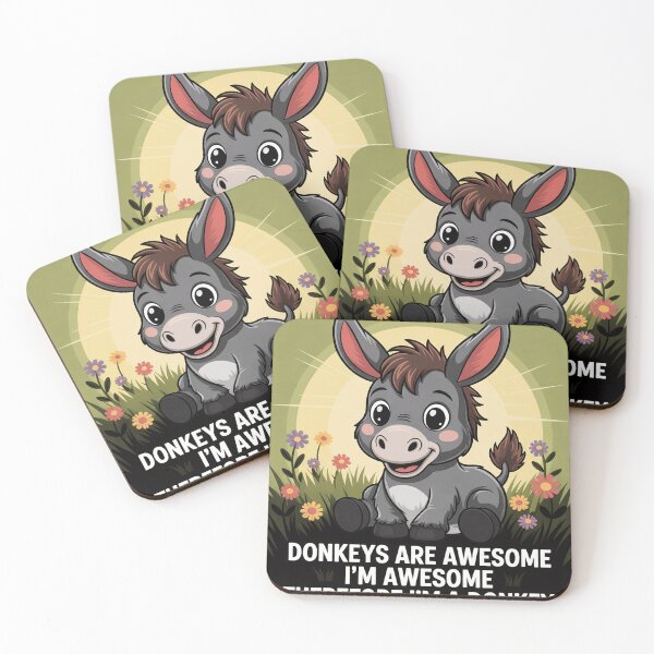 Item preview, Donkey Animal Gifts Donkeys Are Awesome I'm Awesome Therefore I'm A Donkey designed and sold by CareTopping.