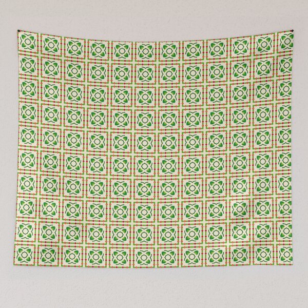 Item preview, friendship leaves love green flat design seamless colorful repeat pattern designed and sold by Abrahamjrnd.
