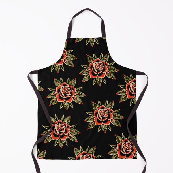 Item preview, vintage, tattoo, rose, floral, flower, retro, old school, traditional designed and sold by Nicolelynndecor.