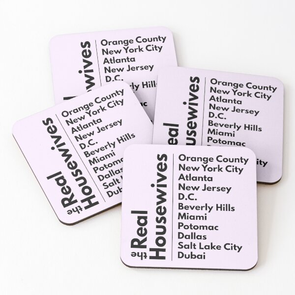 Item preview, Minimalist Housewives City List – Modern Typography Fan Art Print designed and sold by SimplyJasper.