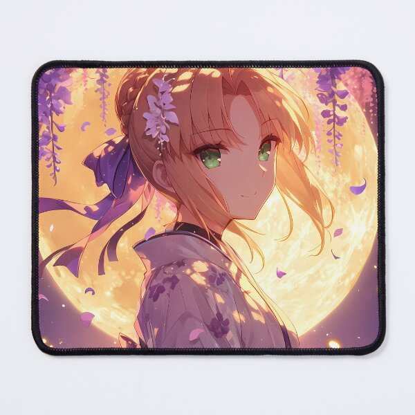 Item preview, Wisteria Moon Blossom Elegance Saber Bride Fate Grand Order Anime Girl Fantasy designed and sold by Raslbazola.