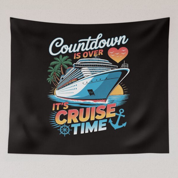 Item preview, Countdown Is Over It's Cruise Time Men Women Cruise Ship designed and sold by LapFemile.