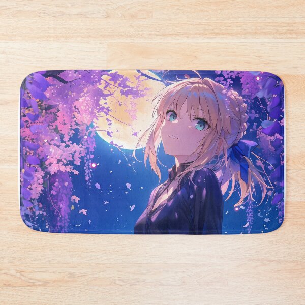 Item preview, Moonlit Wisteria Gentle Blossom Saber Lily Fate Grand Order Anime Girl Harmony designed and sold by Raslbazola.