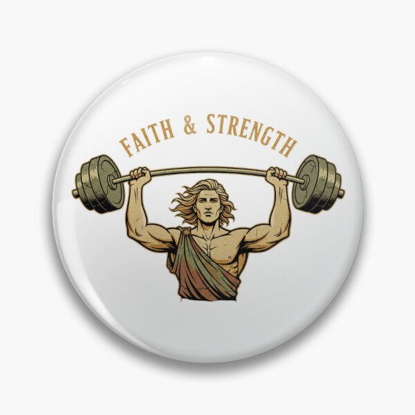 Item preview, Heroic Faith & Strength New Year Fitness Mythology Art designed and sold by chattsuede.