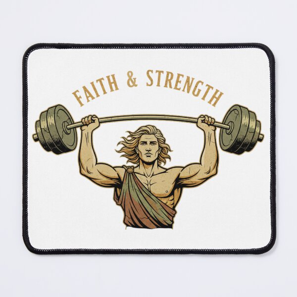 Item preview, Heroic Faith & Strength New Year Fitness Mythology Art designed and sold by chattsuede.