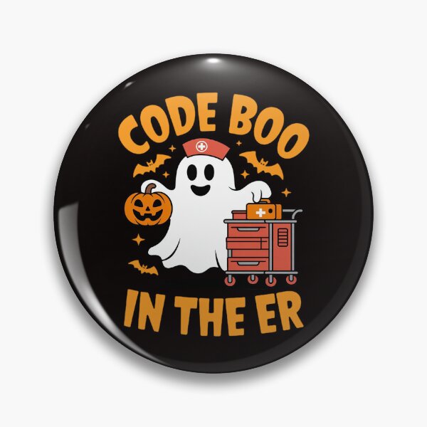 Item preview, Code Boo In The ER ICU Nurses Boo-jee Ghost Halloween designed and sold by LapFemile.