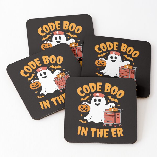 Item preview, Code Boo In The ER ICU Nurses Boo-jee Ghost Halloween designed and sold by LapFemile.