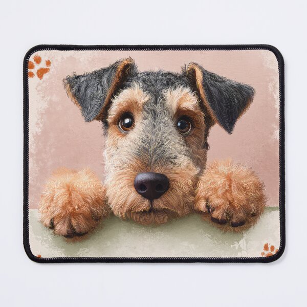 Item preview, Lakeland Terrier Peeking over Wall 01 designed and sold by Elisabeth Lucas.