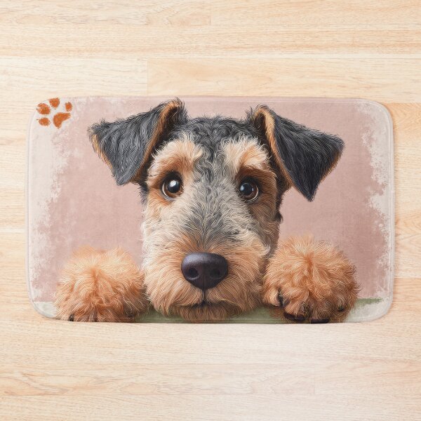 Item preview, Lakeland Terrier Peeking over Wall 01 designed and sold by Elisabeth Lucas.