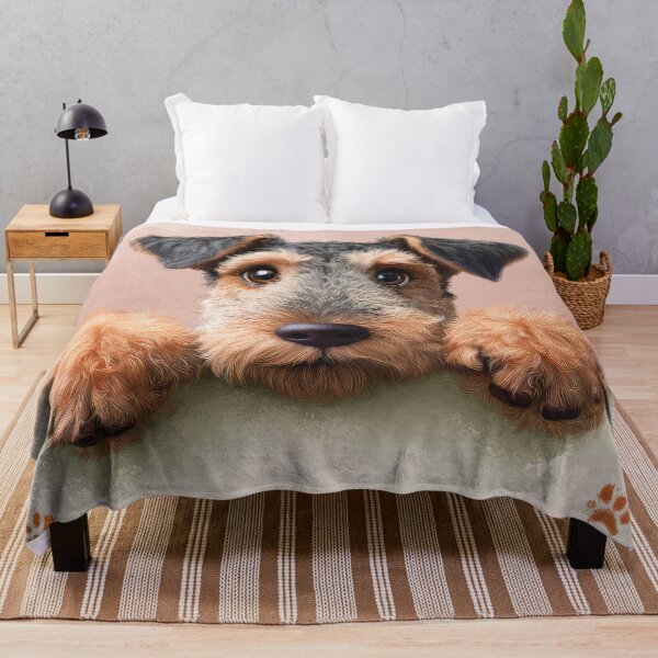 Item preview, Lakeland Terrier Peeking over Wall 01 designed and sold by Elisabeth Lucas.