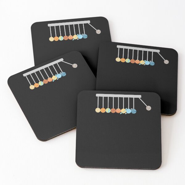 Item preview, Funny Nerdy Planets Newton's Cradle Physicist Science Teacher designed and sold by MathWare MathClips.