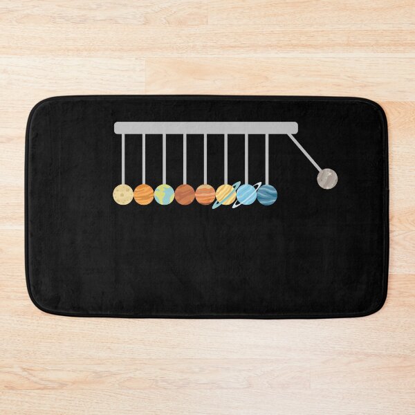 Item preview, Funny Nerdy Planets Newton's Cradle Physicist Science Teacher designed and sold by MathWare MathClips.