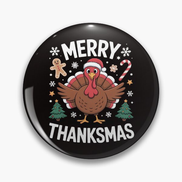 Item preview, Christmas Turkey Santa Merry Thanksmas Thanksgiving Fall designed and sold by LapFemile.