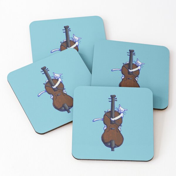 Item preview, Groovy Cat Violin Blue  designed and sold by Donnahuntriss.