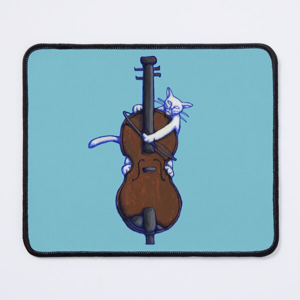Item preview, Groovy Cat Violin Blue  designed and sold by Donnahuntriss.