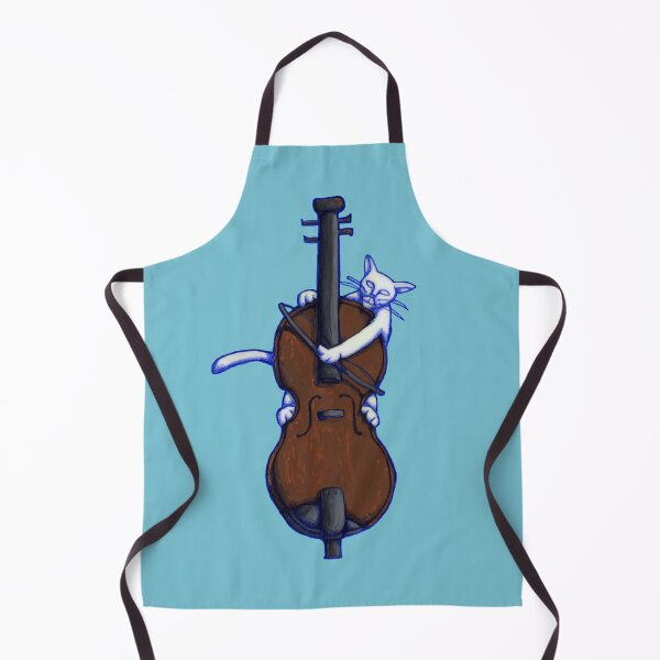 Item preview, Groovy Cat Violin Blue designed and sold by Donnahuntriss.