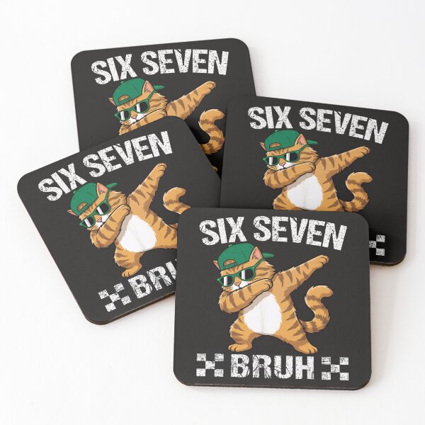 Item preview, Funny 67 Dabbing Cat – Six Seven Bruh Meme Cool designed and sold by ArmyAbodo.
