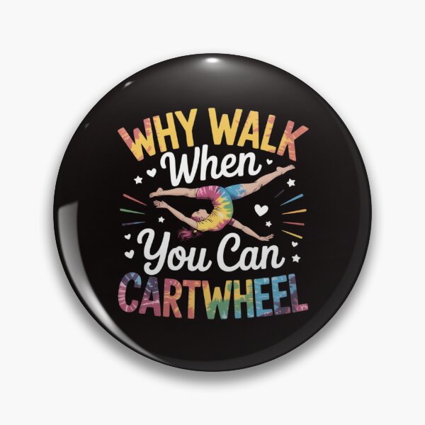 Item preview, Cartwheel Gymnast Girl Tie Dye Gymnastic Girl Tumbling designed and sold by LapFemile.
