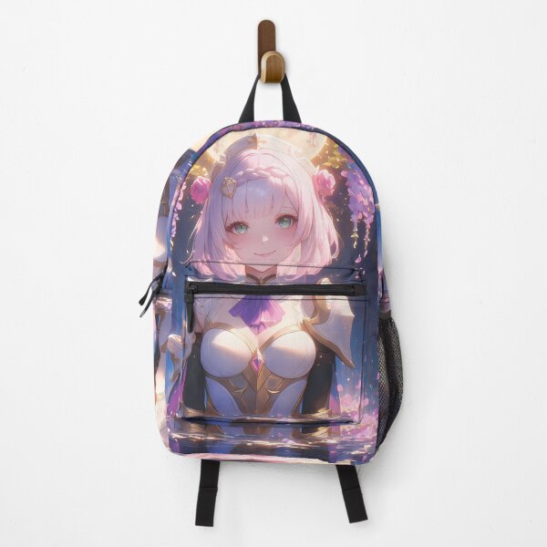 Item preview, Noelle Genshin Impact Anime Wisteria Moonlight Fantasy Blossoms White Serenity designed and sold by Raslbazola.