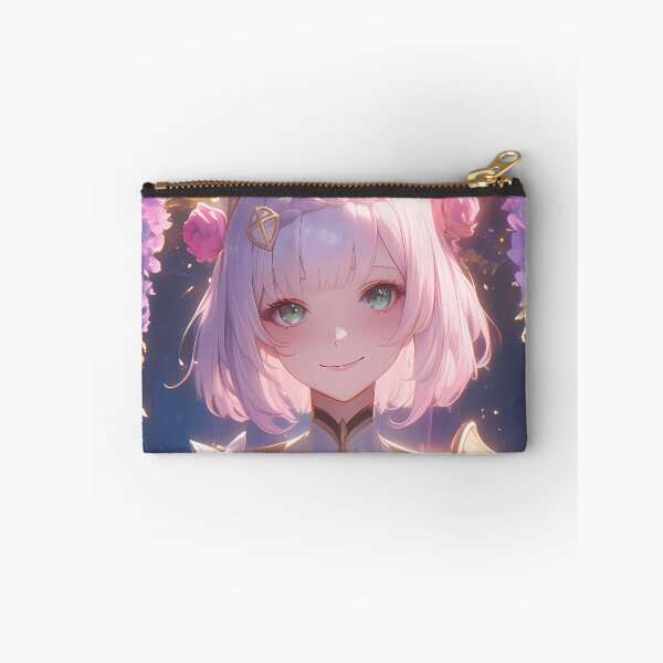 Item preview, Noelle Genshin Impact Anime Wisteria Moonlight Fantasy Blossoms White Serenity designed and sold by Raslbazola.