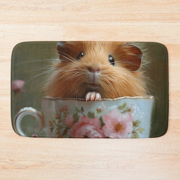Item preview, Guinea Pig Painting in a Floral Teacup designed and sold by CuongArtLab.