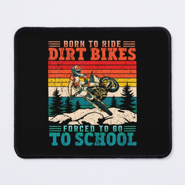 Item preview, Vintage Born To Riding Dirt Bikes Forced Go School Motocross designed and sold by JuanitaJulia.