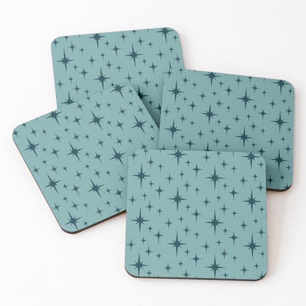 Item preview,  Vintage Retro 1950s Mid Century Modern Aqua & Teal Blue Atomic Starburst designed and sold by RetroMaggie.
