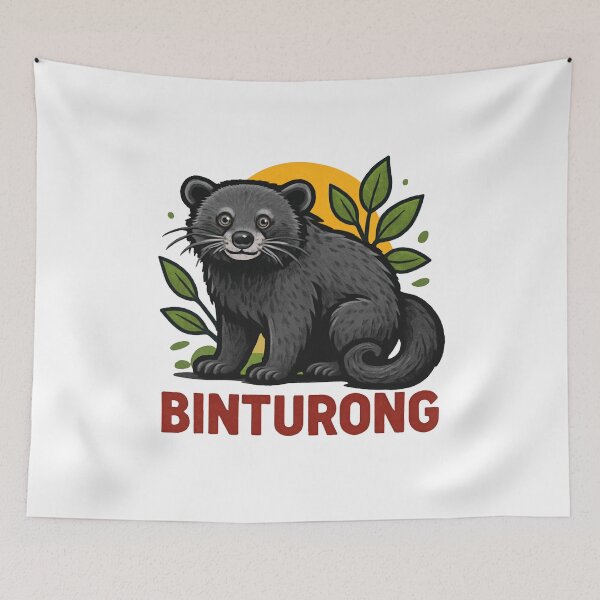 Item preview, Bold Graphic Binturong Illustration designed and sold by PopPizzazz.