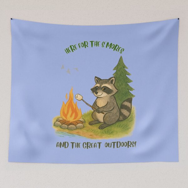 Item preview, HERE FOR THE S’MORES AND THE GREAT OUTDOORS! designed and sold by Brickroad Dsigns.