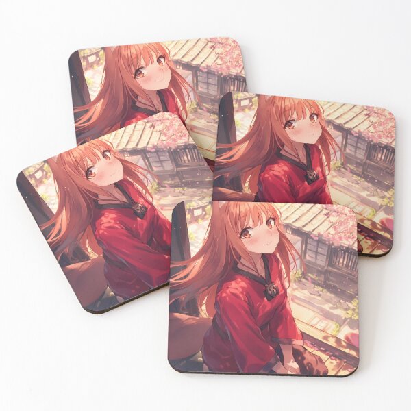 Item preview, Warm Blooming Spring With Holo Spice And Wolf Anime Girl designed and sold by Raslbazola.