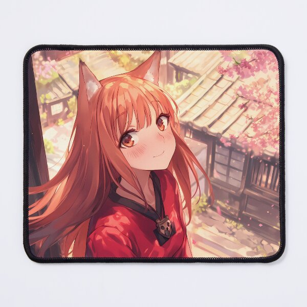 Item preview, Warm Blooming Spring With Holo Spice And Wolf Anime Girl designed and sold by Raslbazola.