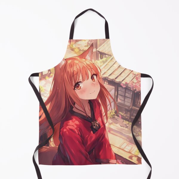 Item preview, Warm Blooming Spring With Holo Spice And Wolf Anime Girl designed and sold by Raslbazola.