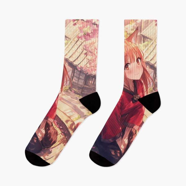 Item preview, Warm Blooming Spring With Holo Spice And Wolf Anime Girl designed and sold by Raslbazola.
