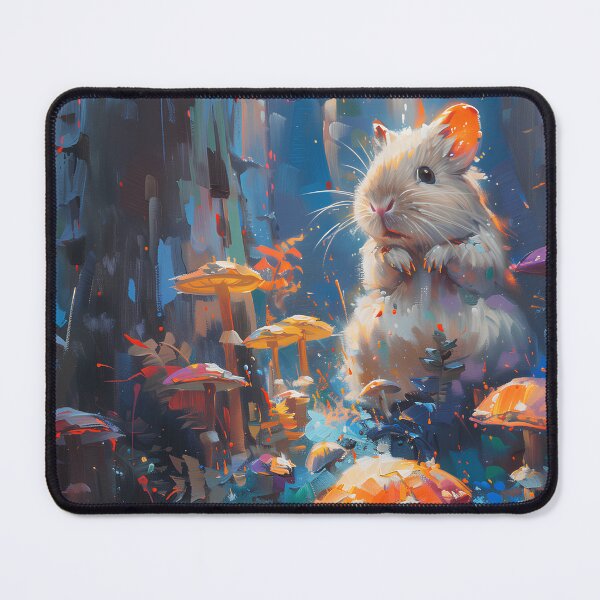 Item preview, Guinea Pig Painting in a Magical Mushroom Forest designed and sold by CuongArtLab.