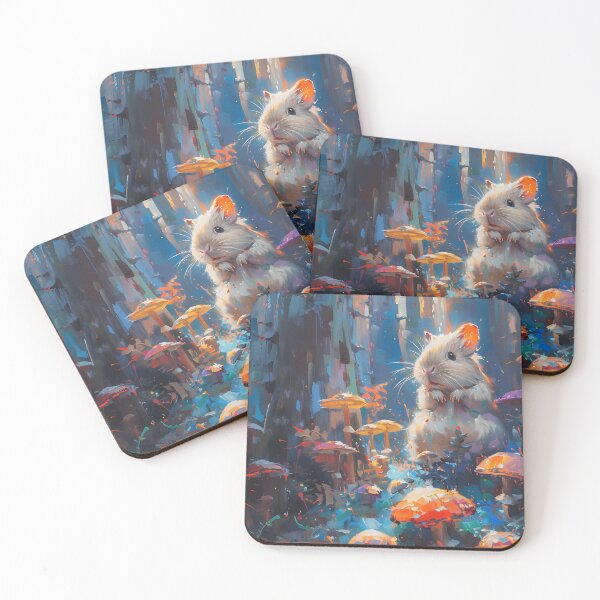 Item preview, Guinea Pig Painting in a Magical Mushroom Forest designed and sold by CuongArtLab.