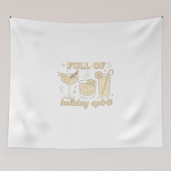 Item preview, Retro Full Of Holiday Spirit Cocktail Festive Drink Humor designed and sold by chattsuede.