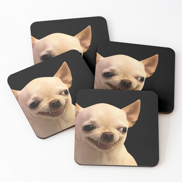 Item preview, Funny Chihuahua Meme, Smirking Dog Face, Grinning Chihuahua designed and sold by toongstudio.