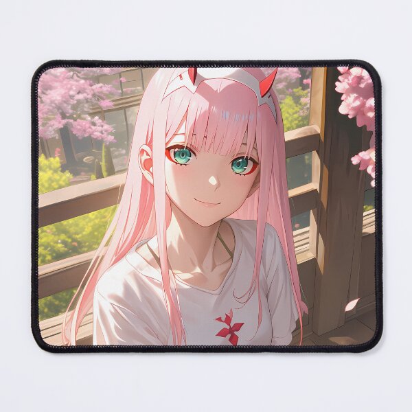 Item preview, Zero Two Darling Franxx Sakura Blossom Japan Anime Girl Spring Pastel Mood designed and sold by Raslbazola.