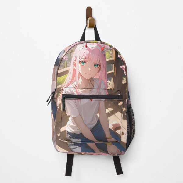 Item preview, Zero Two Darling Franxx Sakura Blossom Japan Anime Girl Spring Pastel Mood designed and sold by Raslbazola.