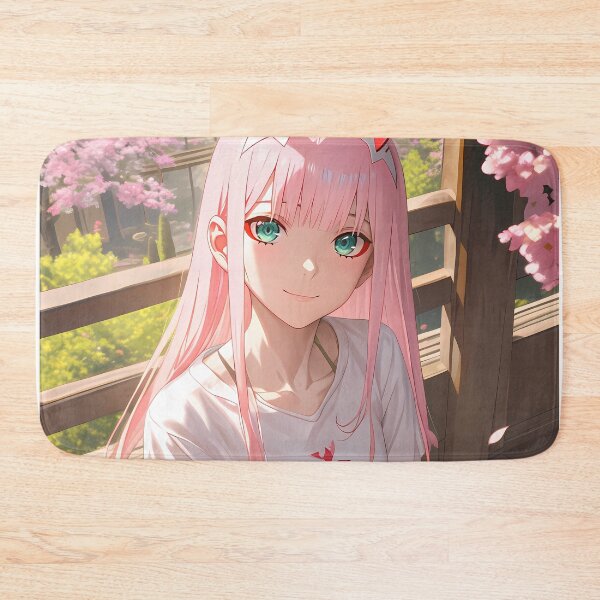 Item preview, Zero Two Darling Franxx Sakura Blossom Japan Anime Girl Spring Pastel Mood designed and sold by Raslbazola.