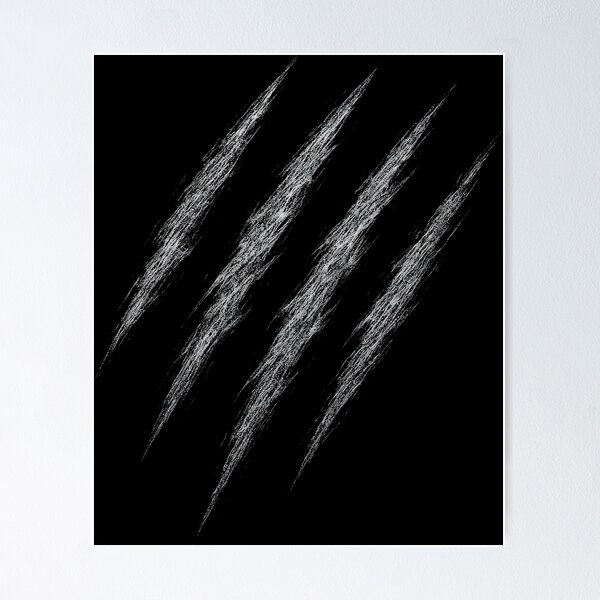 Item preview, Distressed Grunge White Scratch Claw Marks designed and sold by Mortisigil.