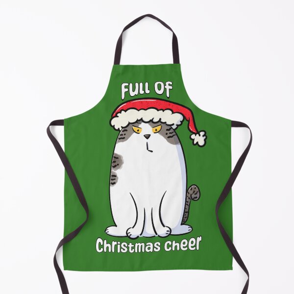 Item preview, Christmas Cheer Angry Santa Cat designed and sold by Tales by Chelle.